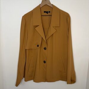 J.Jill Camel Tan Blazer Jacket Wearever Easy Care Lightweight Women's Size 2XL